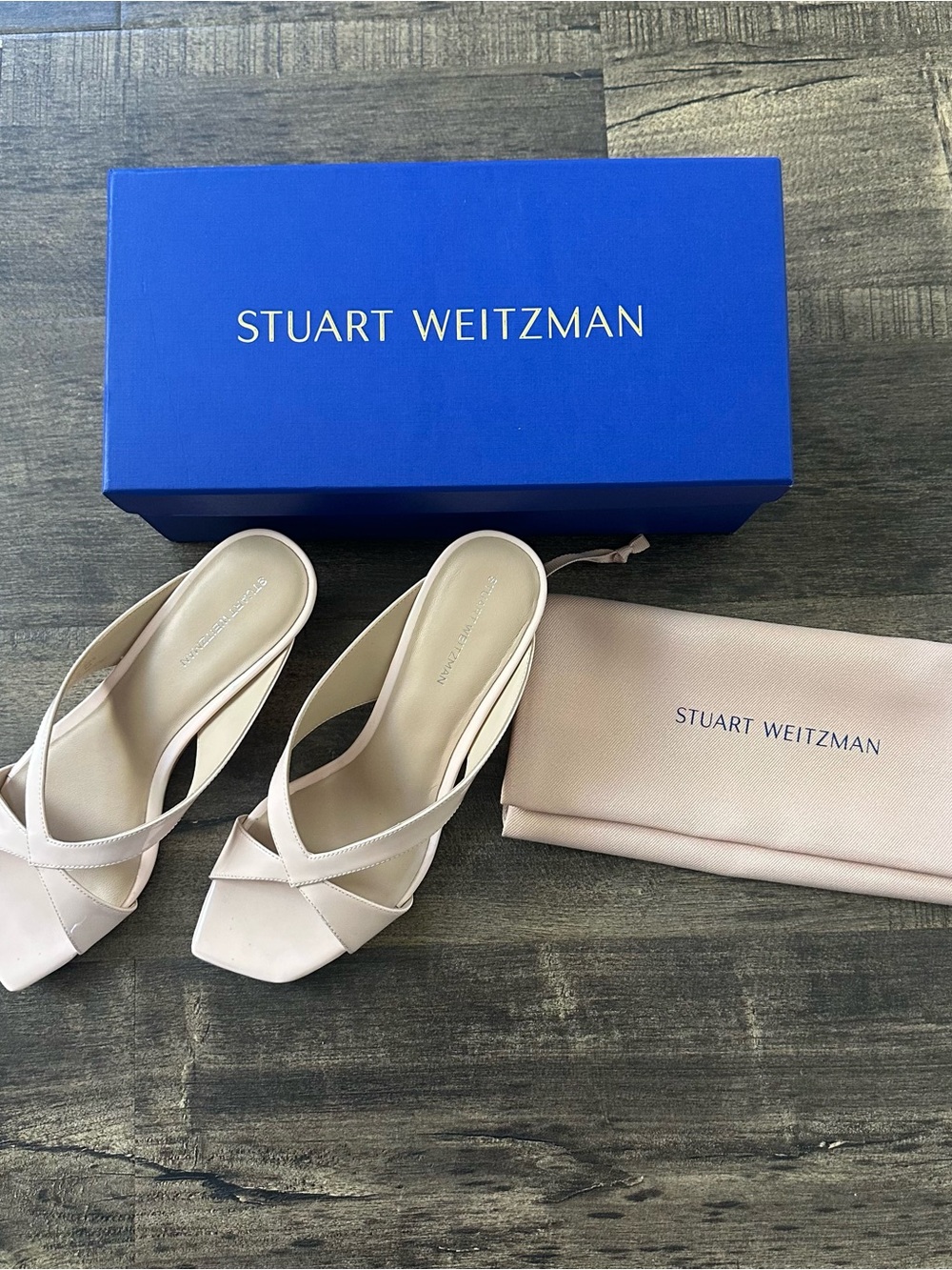 NWT STUART WEITZMAN Miami Wedge - Rosewater - Picture 2 of 7